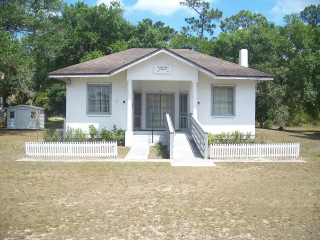 The historic Marian Fell Library in Fellsmere, Florida