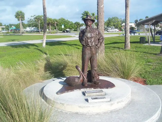 Paul Kroegel memorial in Sebastian, Florida